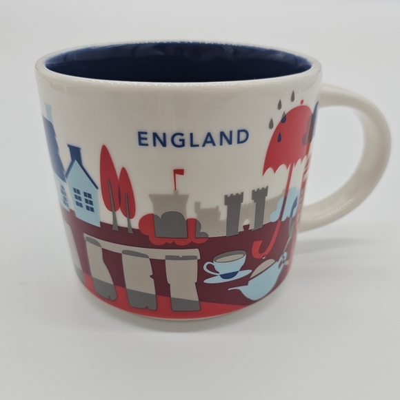 Starbucks Other - Starbucks You Are Here England Cityscape Mug - Red, Blue & Gray
